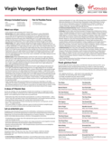 Virgin voyages sales fact sheet